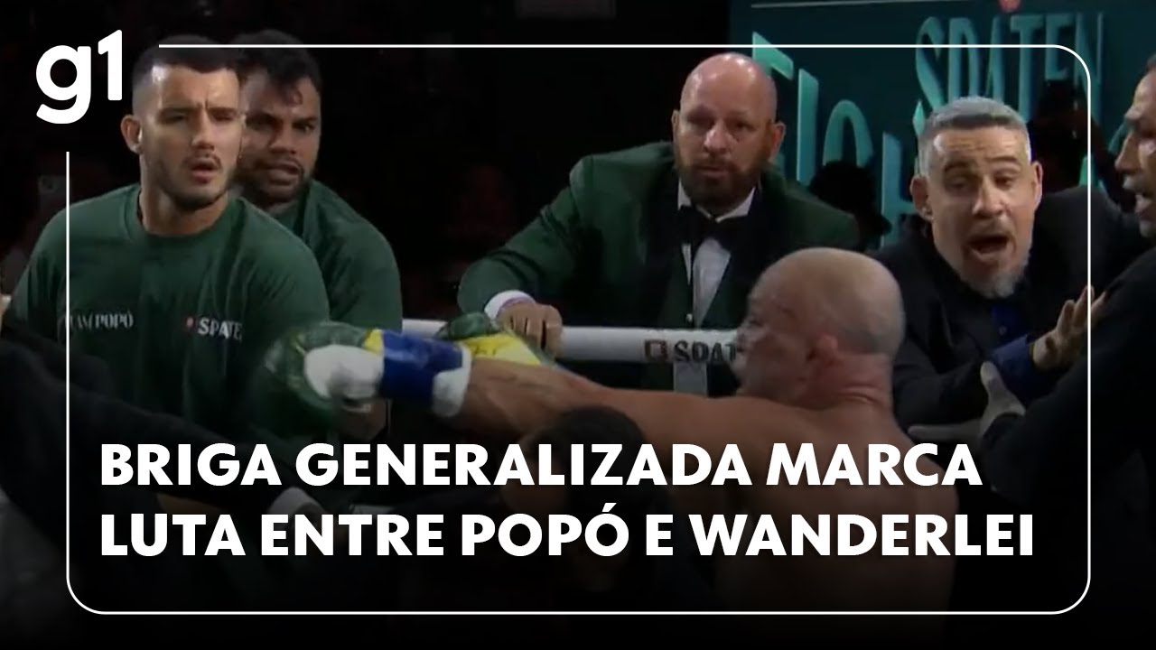 Luta entre Popó e Wanderlei Silva termina em briga generalizada