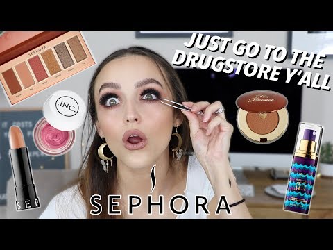 FULL FACE OF THE CHEAPEST MAKEUP AT SEPHORA $$$