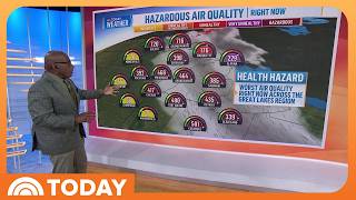 Thumbnail for the video "Wildfire Smoke, More Rain in Texas: Al Roker Tracks US Forecast" from TODAY