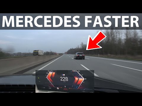 BMW i4 M50 driving at 225 km/h in Germany
