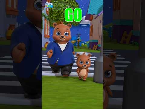 Kids Learn Traffic Light Rules 🚦 | Stop 🛑 Go 🟢 Ready 🟡 | Baby Cartoon Nursery Rhymes #shorts