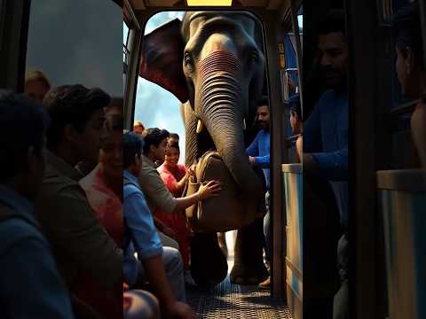 Elephant saves bus from bomb blast 😱 #shorts #ganpati #elephant