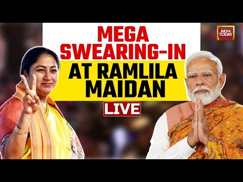 Rekha Gupta Swearing In Ceremony Live | PM Modi Live | Delhi CM Oath Ceremony Live