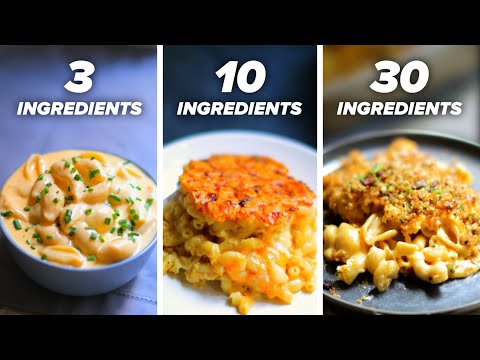 3-Ingredient vs. 10-Ingredient vs. 30-Ingredient Mac 'N" Cheese