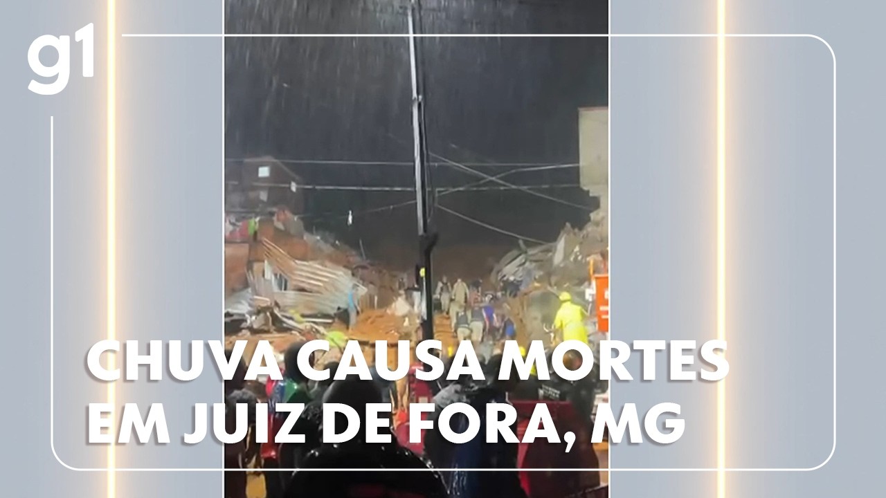 Chuva deixa mortos e desabrigados em Juiz de Fora, MG; prefeitura decreta calamidade