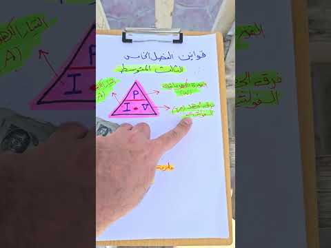 قوانين الفصل الخامس قانون القدرة الكهربائية فيزياء_الثالث_المتوسط