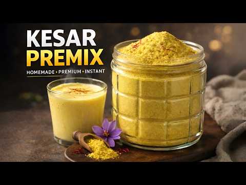 Kesar Premix at Home 🧡 | Instant Drink Mix | 6 Months Storage