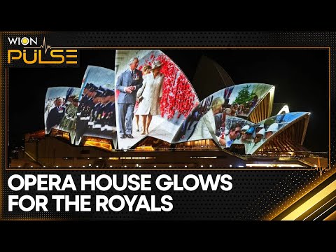 King and Queen Greeted By Spectacular Light Show On Australia Tour | World News | WION