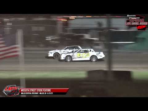 Street Stock Full Night &amp; Super Stock Feature | Miller Central Speedway | 6-12-2021 - dirt track racing video image