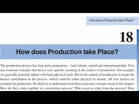 How does production takes place ? (part 4)| 9th sst chapter 18 | CGBSE | Economics