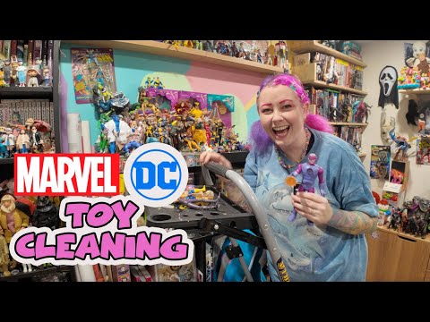 Marvel & DC Toy Cleaning Vlog