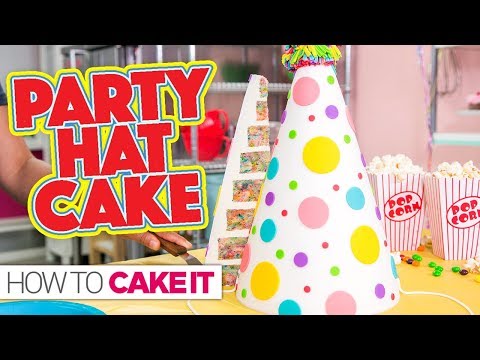 Funfetti Party Hat CAKE! | How To Cake It - UCvM1hVcRJmVWDtATYarC0KA