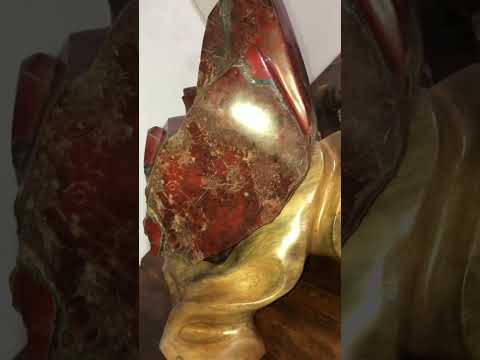 Tiêm kích Su 35 đá Jasper đỏ au 18kg xin mời!  #jasper  #gem  #gemstone  #daquy