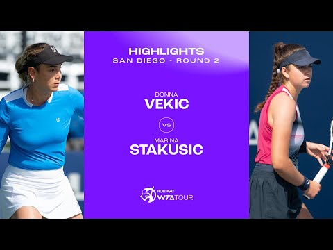 Donna Vekic vs. Marina Stakusic | 2024 San Diego Second Round | WTA Match Highlights