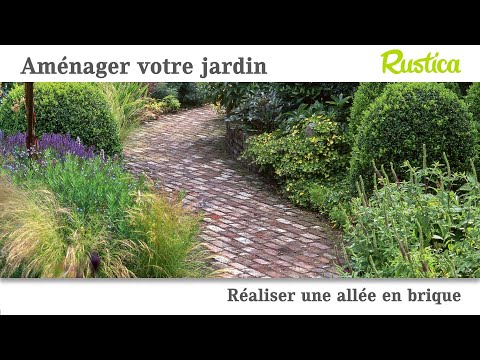 Réaliser une allée en brique