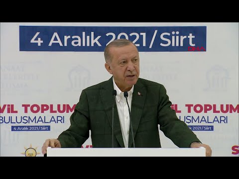 Cumhurbaşkanı Erdoğan Siirt'te Sivil Toplum Buluşmaları Programında Konuştu