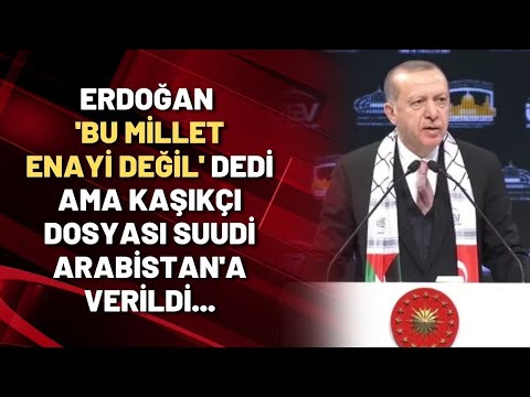 Erdoğan 'bu millet enayi değil