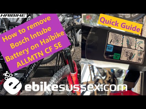 How to remove and refit the Bosch Intube battery on Haibike ALLMTN CF SE