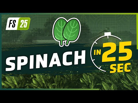 Spinach in 25 Seconds | Farming Simulator 25