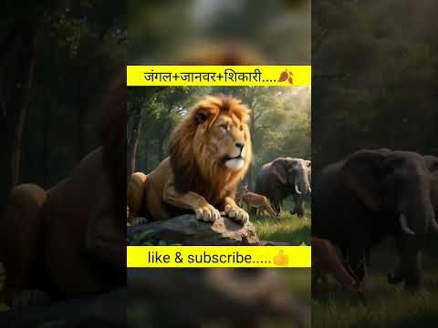 Jungle+ janwar + Shikari.... 🍂#trending #viral #like #subscribe #youtube #shortvideo #cartoon ##