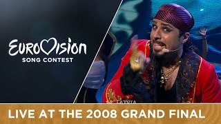 Pirates Of The Sea - Wolves Of The Sea (Latvia) Live 2008 Eurovision Song Contest