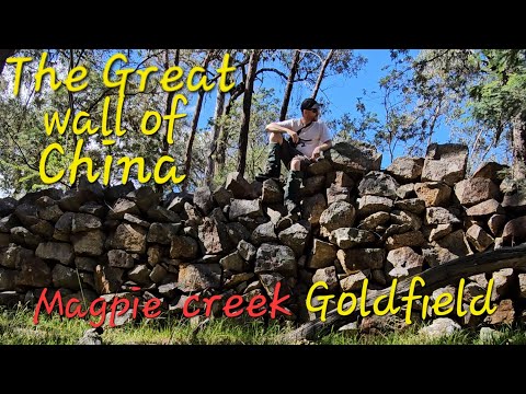 The giant diversion sluice at Magpie creek goldfield.