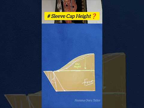 How to mark sleeve cap height🤔 ❓#tamil #new #fashion #trending #shorts #capheight #sleeve #blouse
