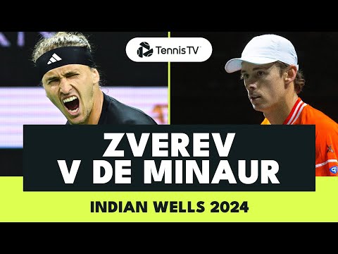 ENTERTAINING Alexander Zverev vs Alex de Minaur | Indian Wells 2024 Highlights