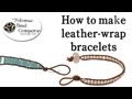 Make a Beaded Leather Wrap Bracelet Chan Luu Style YouTube