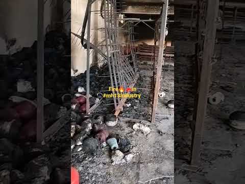 Fire in mh13 Industry #mh13 #textile #handloom #terrytowel #solapur #chaddar #towel