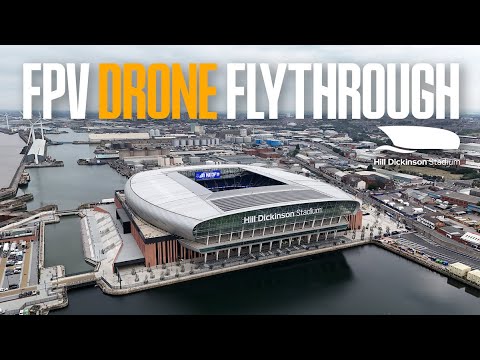 Spectacular FPV drone flythrough of Hill Dickinson Stadium!