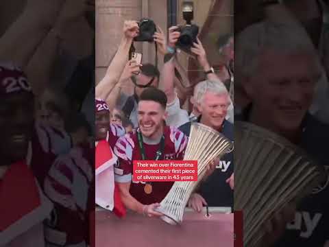West Ham lift Europa Conference League trophy