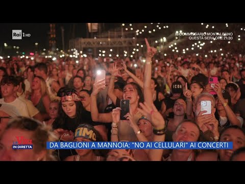 Da Baglioni a Mannoia: "No ai cellulari" ai concerti - La Vita in diretta - 08/11/2023