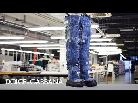 #DGFattoAMano: Dolce&Gabbana Denim Boots