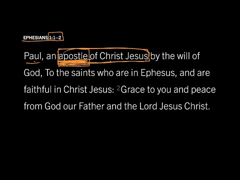 Ephesians 1:1–2 // Part 2 // What Does It Mean to Be an Apostle?