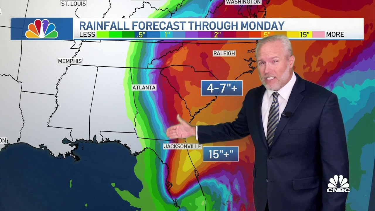 We have a lot of rain still to go across the peninsula, says NBC meteorologist Brian James