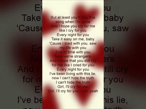 Cry For Me - The Weeknd #lyrics #theweeknd #cryforme
