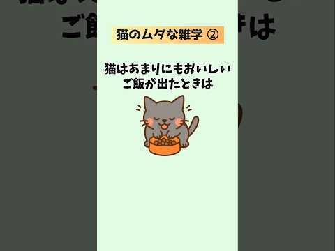 猫の動画サムネイル - 知るとおもしろい猫のムダな雑学② #猫 #雑学 #豆知識 音声「VOICEVOX：ずんだもん」さん