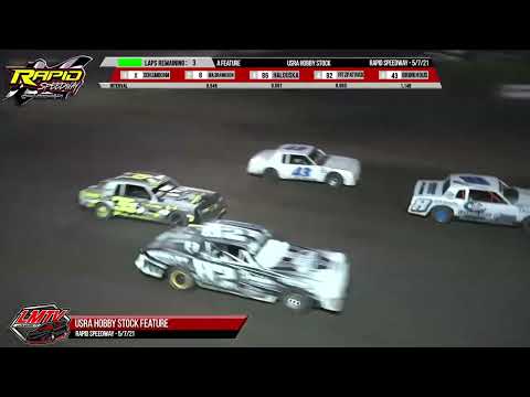 Hobby Stock Feature | Rapid Speedway | 5-7-2021 - dirt track racing video image