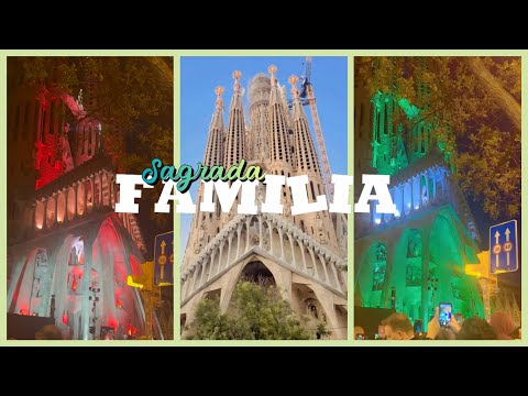 Sagrada Familia 🎢🏕️🎪 | Midnight light at Barcelona,Spain