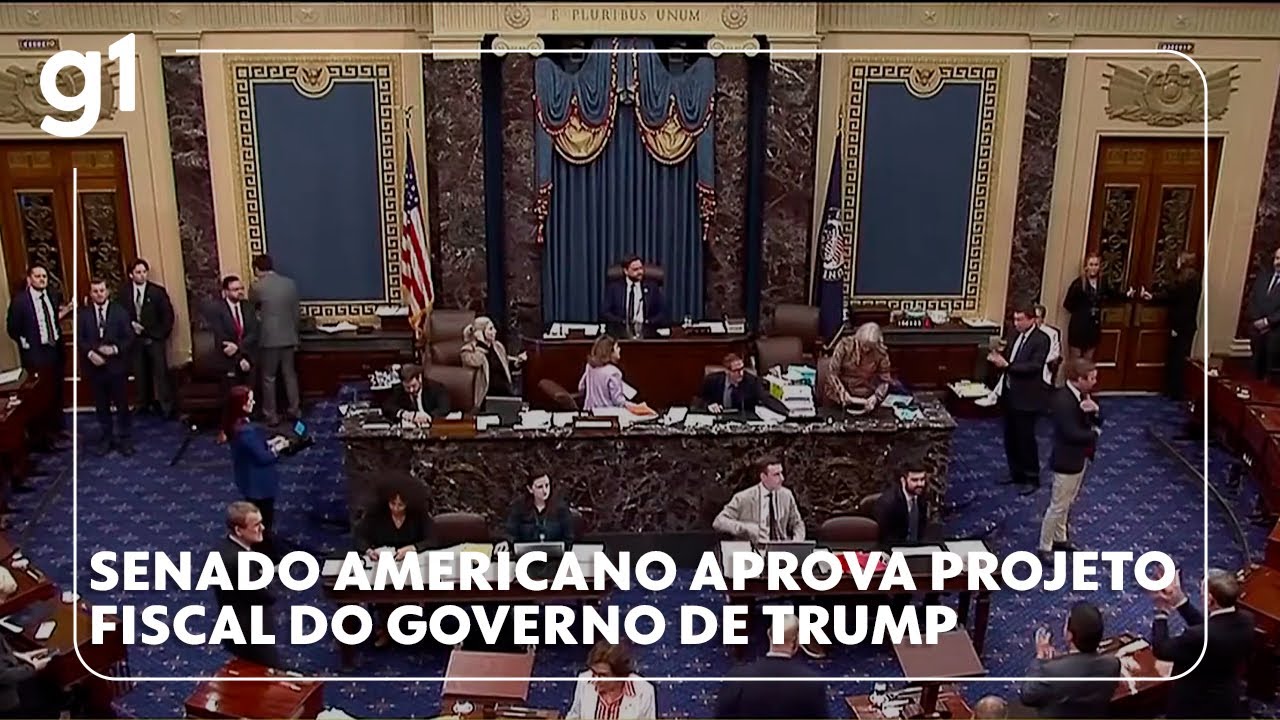 Senado americano aprova projeto fiscal do governo de Trump #g1