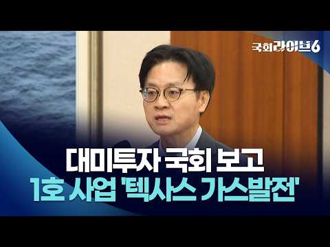 <strong>대미투자</strong> 국회 보고…1호 사업 '텍사스 가스발전' (26.9.22.) | 국회라이브6