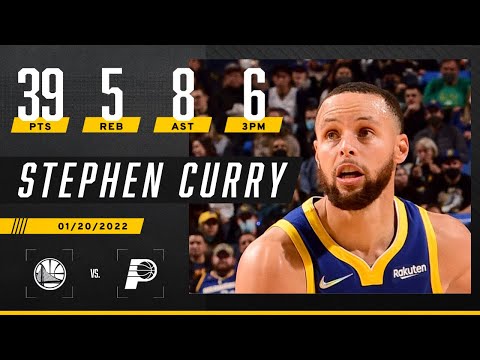 Steph Curry GOES OFF for 39 PTS on 6 3PM against the Pacers video clip