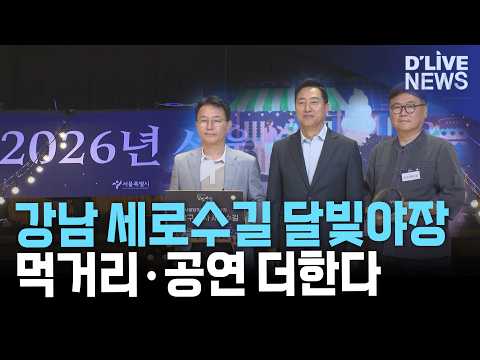 강남 세로수길 <strong>서울시</strong> 달빛야장 선정…2028년까지 최대 20억 원 <strong>지원</strong>