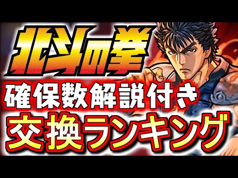 【※23時59分まで】【早めに見てください】北斗の拳コラボガチャ 交換ランキング!!確保数目安やガンコラとの比較も含め、微課金目線で徹底解説します。【パズドラ】