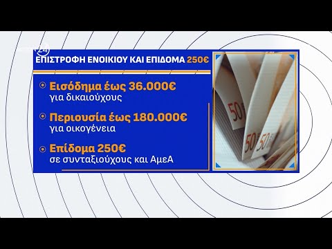 Επιστροφή ενοικίου & επίδομα των 250 ευρώ - Αναρτήθηκαν τα τέλη κυκλοφορίας