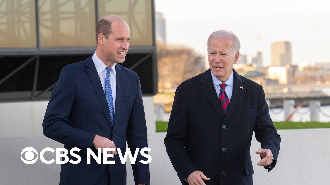 President Biden and Prince William meet in Boston