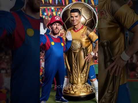 Messi & Ronaldo at Carnival 🎭 😂