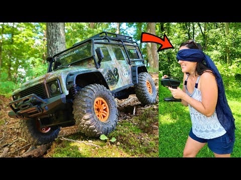 FUNNY Blindfolded RC Car Hill Climb CHALLENGE - You Will LOVE $130 RC Truck - TheRcSaylors - UCYWhRC3xtD_acDIZdr53huA