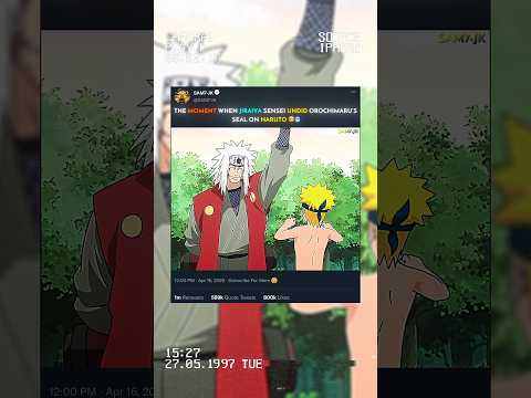 Jiraiya Sensei Broke Orochimaru Seal On Naruto 🤯🥶